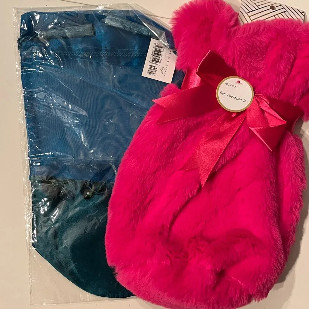 Set of‎ 2 Wine Bags (Bright Pink and Blue) (new/home/x)